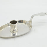 Victorian Sterling Silver Novelty Trowel Chamberstick Antique 1884 London