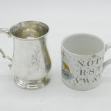 George III Sterling Silver Christening Mug Antique 1760 London William Cripps