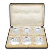 Asprey & Co. Boxed Sterling Silver Set of Butter Dishes Antique 1909 London