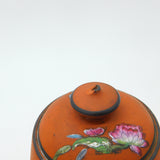 Qing Dynasty Pear Form Chinese Yixing Stoneware Famille Rose Teapot Antique c1850