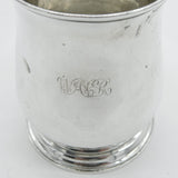 Early Georgian Sterling Silver Half Pint Tankard Mug London 1761 William Withers