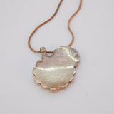 Margot De Taxco Sterling Silver Daisy Flower Enamel Pendant Necklace Vintage