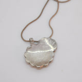 Margot De Taxco Sterling Silver Daisy Flower Enamel Pendant Necklace Vintage