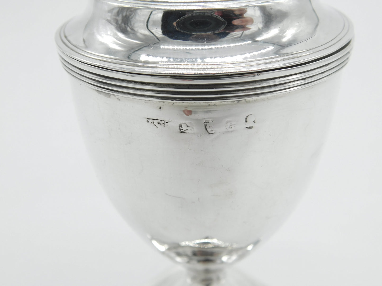 Georgian Sterling Silver Pedestal Muffineer Sugar Caster 1802 London Antique