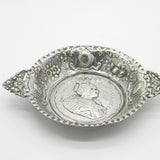 Edwardian Sterling Silver Queen Christina of Sweden Quaich Dish Antique 1907 London
