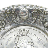 Edwardian Sterling Silver Queen Christina of Sweden Quaich Dish Antique 1907 London