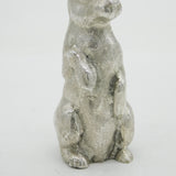 Cast Sterling Silver Dancing Hare Figurine Ornament Vintage 1973 London