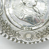 Edwardian Sterling Silver Queen Christina of Sweden Quaich Dish Antique 1907 London