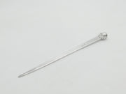 George II Large Sterling Silver Crested Meat Skewer Shell Terminal c1740 London