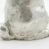 Cast Sterling Silver Dancing Hare Figurine Ornament Vintage 1973 London