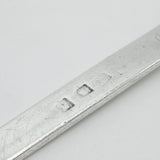 George II Large Sterling Silver Crested Meat Skewer Shell Terminal c1740 London