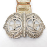 Victorian Sterling Silver Swallow Bird Nurses Buckle 1901 Birmingham Antique