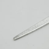 George II Large Sterling Silver Crested Meat Skewer Shell Terminal c1740 London