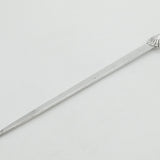 George II Large Sterling Silver Crested Meat Skewer Shell Terminal c1740 London