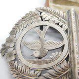 Victorian Sterling Silver Swallow Bird Nurses Buckle 1901 Birmingham Antique