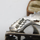 Victorian Sterling Silver Swallow Bird Nurses Buckle 1901 Birmingham Antique
