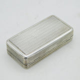 George IV Sterling Silver Floral Snuff Box Antique c1830 Birmingham