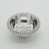 Georgian Sterling Silver Floral Pattern Wine Strainer Bowl c1780 Antique London