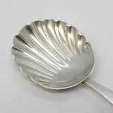 George III Sterling Silver Shell Bowl Tea Caddy Spoon Antique 1806 London