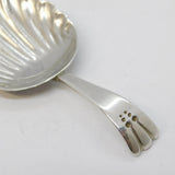George III Sterling Silver Shell Bowl Tea Caddy Spoon Antique 1806 London