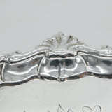 King George II Sterling Silver Floral Pattern Salver Dish London 1749 Antique
