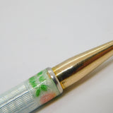 Victorian 9ct Yellow Gold & Guilloche Enamel Propelling Pencil Antique c1890s