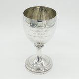George III Sterling Silver Trophy Goblet Chalice Antique 1804 London