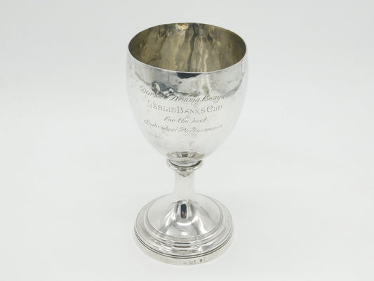 George III Sterling Silver Trophy Goblet Chalice Antique 1804 London