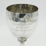 George III Sterling Silver Trophy Goblet Chalice Antique 1804 London