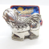 Cambodian Sterling Silver Betel Nut Box Classical Dragon Form Antique c1930