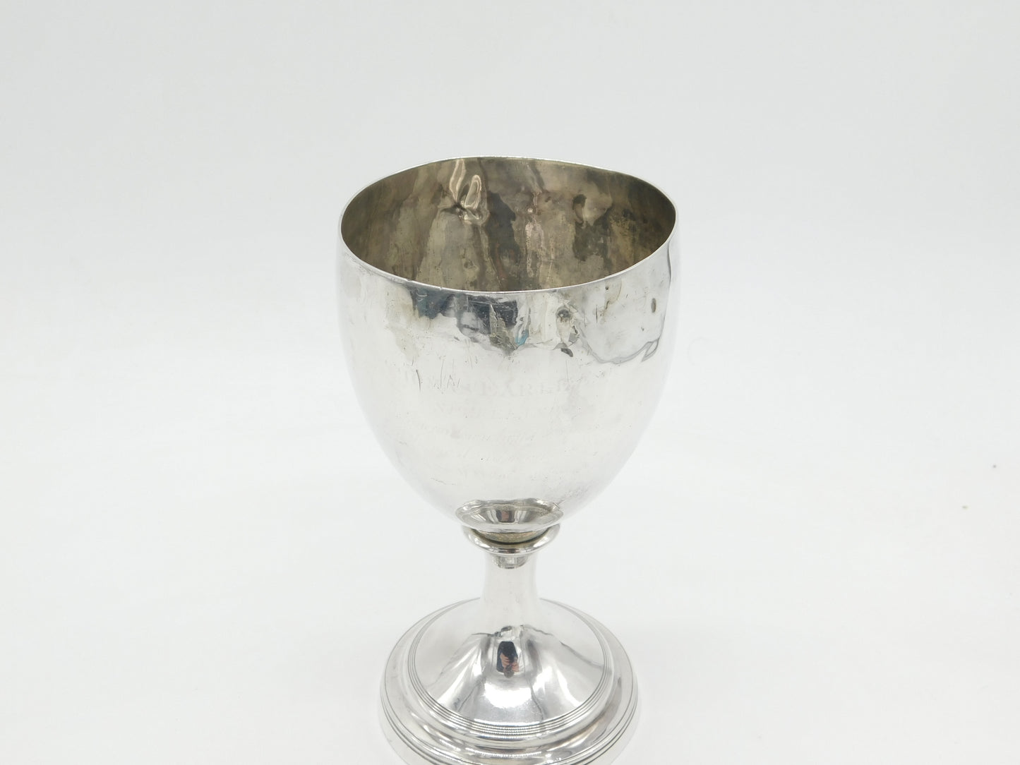 George III Sterling Silver Trophy Goblet Chalice Antique 1804 London