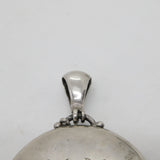 Victorian Large Sterling Silver Monogram Locket Pendant c1860 Antique