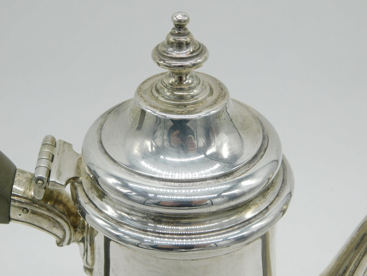 Elizabeth II Sterling Silver Collingwood Crest Coffee Pot Vintage 1966 London