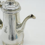 Elizabeth II Sterling Silver Collingwood Crest Coffee Pot Vintage 1966 London