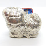 Cambodian Sterling Silver Betel Nut or Trinket Box Antique c1930 Dragon Form