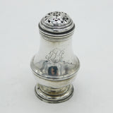 George I Sterling Silver Engraved Muffineer or Sugar Caster Antique 1725 London