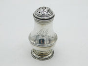 George I Sterling Silver Engraved Muffineer or Sugar Caster Antique 1725 London