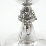 Reid & Sons Ltd Sterling Silver Celtic Pattern Pair of Candlesticks 1972 Vintage