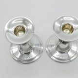Reid & Sons Ltd Sterling Silver Celtic Pattern Pair of Candlesticks 1972 Vintage