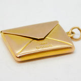 Edwardian 9ct Rose Gold Envelope Stamp Holder Fob Antique 1909 Chester