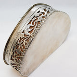 Edwardian Sterling Silver Art Nouveau Floral Jewellery Box Antique 1910 Chester