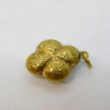 Victorian Rolled Gold Hair Set Mourning Drop Pendant Antique c1860
