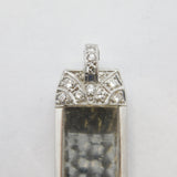 Platinum & 1ct Brilliant Cut Diamond Ladies Watch Case Antique c1920 Art Deco