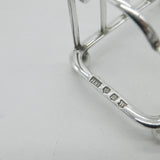 Scottish Pair of Small Sterling Silver Toast Racks 1929 Edinburgh Antique