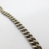 Edwardian Sterling Silver Double Albert Watch Chain 1906 Birmingham Antique