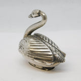 Victorian Sterling Silver Novelty Swan Pepper Shaker Antique 1901 Sheffield