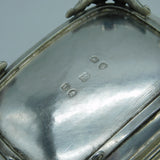 George III Pair of Sterling Silver Paw Foot Salt Cellars Antique 1810 London