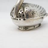 Victorian Sterling Silver Novelty Swan Pepper Shaker Antique 1901 Sheffield