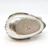 Victorian Sterling Silver Novelty Swan Pepper Shaker Antique 1901 Sheffield