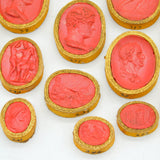 Grand Tour Regency Collection of Twenty-Five Mounted Classical Wax Cameos Antique c1830